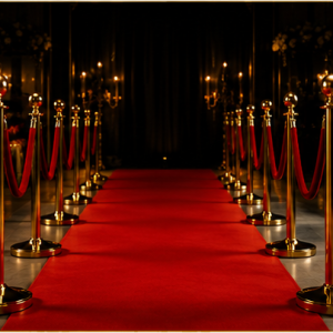 Red or Black Carpet Runner Rentals
